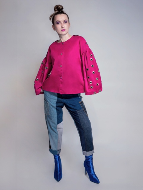KOSZULA/KURTKA Z OCZKAMI PINK KOSZULA/KURTKA Z OCZKAMI PINK
