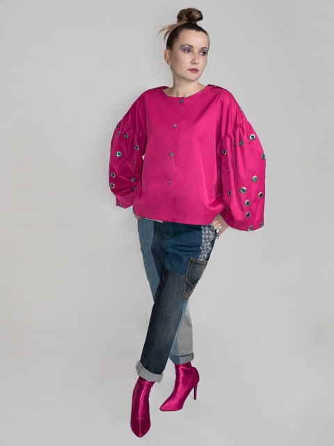 KOSZULA/KURTKA Z OCZKAMI PINK KOSZULA/KURTKA Z OCZKAMI PINK